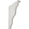 Ekena Millwork 1 1/2"W x 9"D x 11"H Hamilton Traditional Wood Vintage Decor Bracket, Chalk Dust White BKTWD01X09X11HAWH - alternate 1